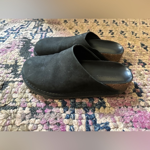 Jenni Kayne Oiled Leather Black Moc Clog Mule 36 - Picture 2 of 5